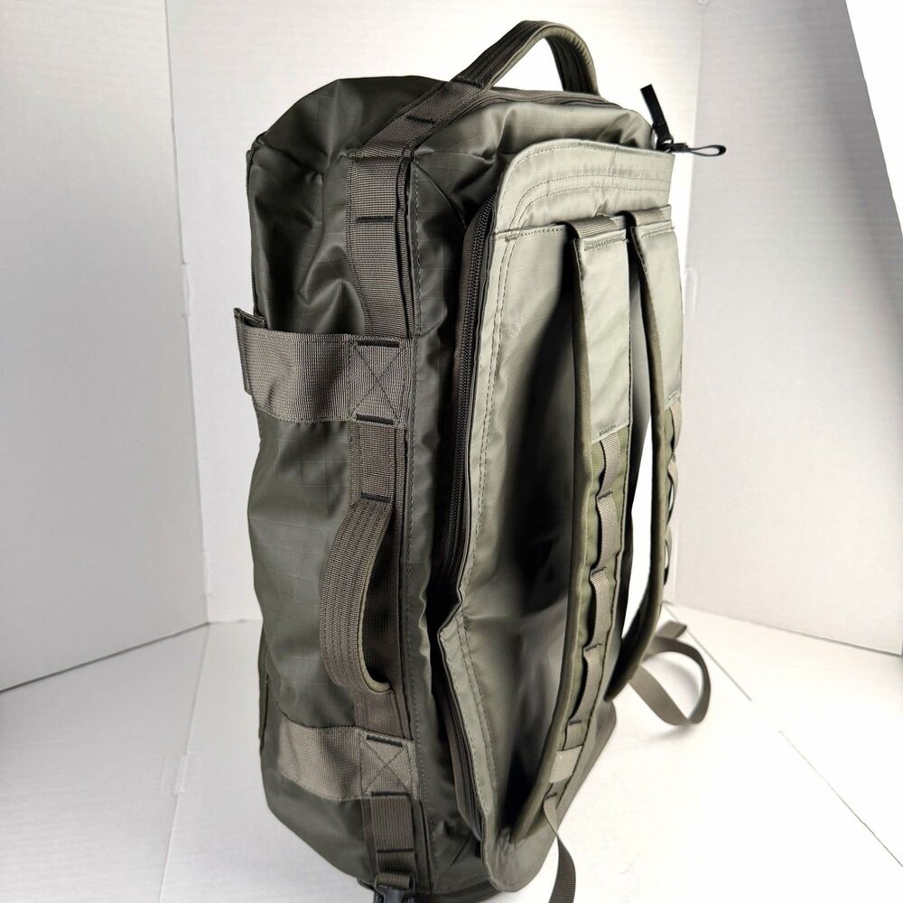 The North Face Base Camp Voyager 32L Duffel Bag Taupe Green Backpack - Picture 4 of 16